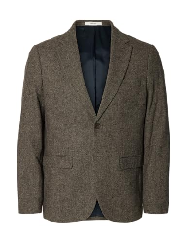 Slhslim-Reed Selected Homme veste costume homme laine grise