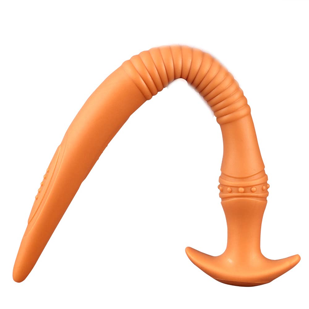 Super Lange Tentakel Anal Plug Dildo Flexibler Flüssiger Silikon Butt Plug Prostata Massage Anus Dilatator Vagina Masturbation Erotische Erwachsene Sex Spielzeug, Schwarz L