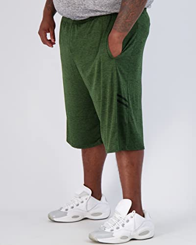Image of Real Essentials Men's Big & Tall 3-Pack Dry Fit & Mesh Active Athletic Perfomance Shorts (3X-5X)