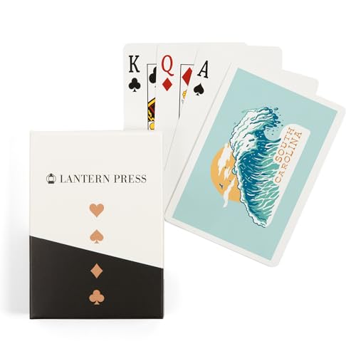 Lantern Press South Carolina, 52 cartas póker premium