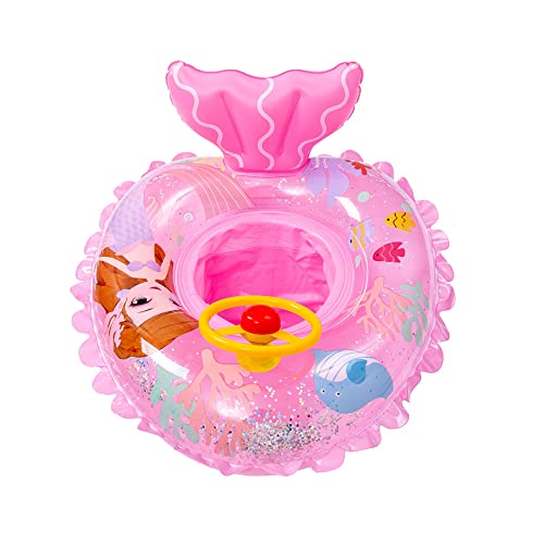 Image of Baby Swimming Float,Inflatable Baby Swim Ring with Seat for Infant/Toddler,Children Waist Float Ring