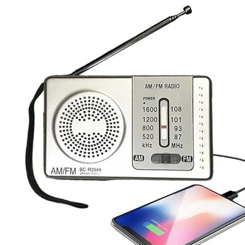 Radio AM/FM portable rechargeable contre les pannes outil de survie