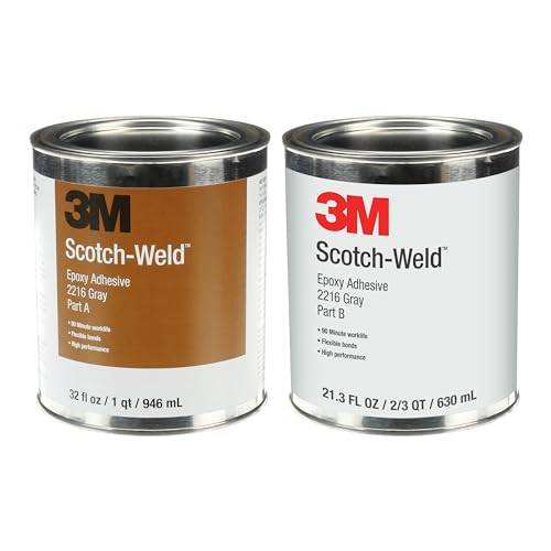 3M Scotch-Weld Epoxy Adhesive 2216, Gray, Part B/A, Kit, 32 fl oz (946 mL)