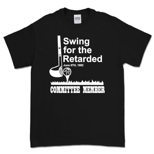 Generic Swing for The Retarded Shirt Committee Member Tee Shirt, 5X-Large