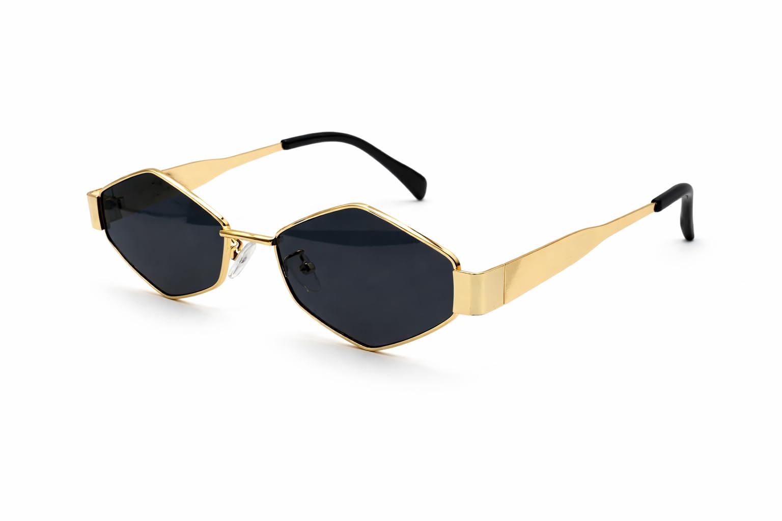 stylish hexagonal sunglasses for women & men | classic retro 90s fashion shades | uv400 protection