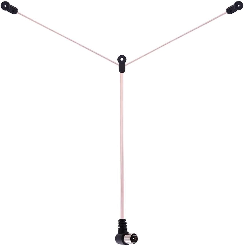 Popular Fancasee Indoor FM Antenna 75 Ohm Y-Shape Dipole Antenna F Male Plug Jack Connector Adapter Coax Coaxial Cable FM Radio Antenna for AV Stereo Receiver Home Theater Discount 80% Fancasee Indoor FM Antenna 75 Ohm Y-Shape Dipole Antenna F Male Plug Jack Connector Adapter Coax Coaxial Cable FM Radio Antenna for AV Stereo Receiver Home Theater