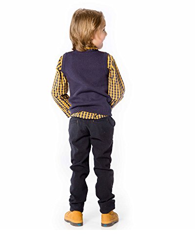 Deux par Deux Boys' Plaid Vest Off Road, Sizes 18M-63