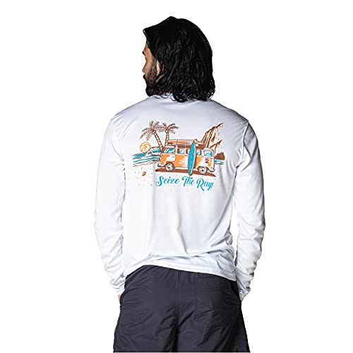 Vapor Apparel Men's UPF 50+ UV Surf Van Graphic T-Shirt, XX-Large, White Vapor Apparel Men's UPF 50+ UV Surf Van Graphic T-Shirt, XX-Large, White