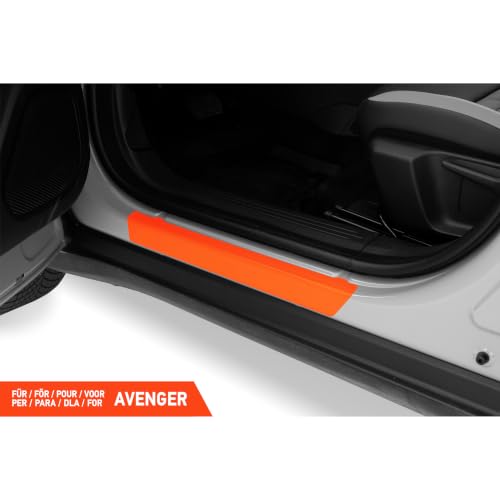 Protector de umbral Luxshield para Jeep Avenger 2023-2026 vinilo adhesivo invisible 2