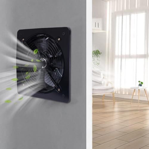 Ventilador Industrial de Ventilación 750W 16'' Extractor Axial de Aire 4700CFM, 2800RPM, a prueba de explosiones para fábrica, garajes, invernadero, ático miniatura 1