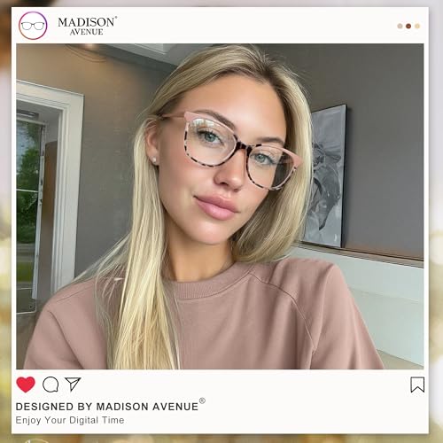 Image of Madison Avenue Blue Light Blocking Glasses Lightweight Computer Game Eyeglass,Anti Eyestrain & UV Glare