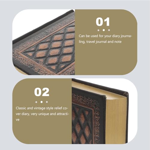 Escritura personal sin traspaso en este cuaderno kraft de 208 hojas con tapa vintage 5