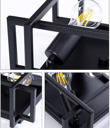 Plafonnier cage de style rustique à double éclairage pour une cuisine lumineuse - 6