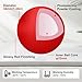 SANWA Small Trackball 34mm/1.34in, Replacement Ball for Logitech M575, M570, MX Ergo, ELECOM, Kensington, Perixx, and Other Compatible Trackball Mice, Glossy Red