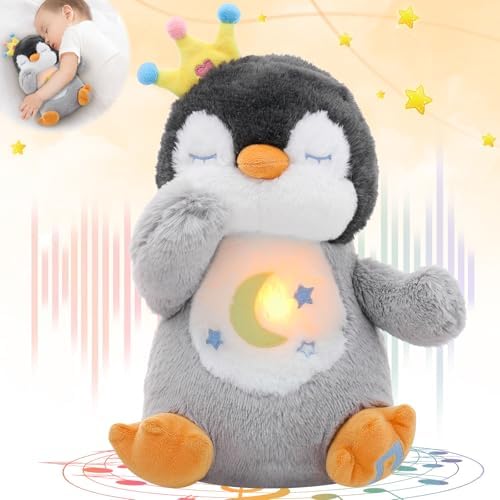 Emoin Breathing Stuffed Penguin Plush, Animal Breathing Penguin P...