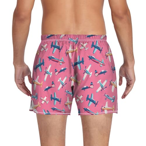 ALAZA Airplane Funny Men's Boxer Cotton Shorts Briefs Underwear Soft Breathable Button S-XXL2