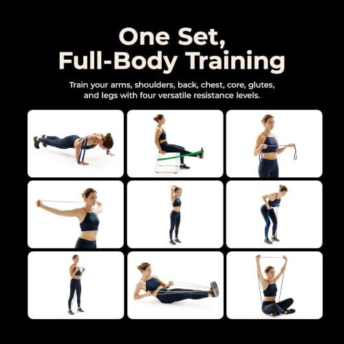 Sunny Health & Fitness 5-95LB Resistance Band Combo for Versatile Training - image 5