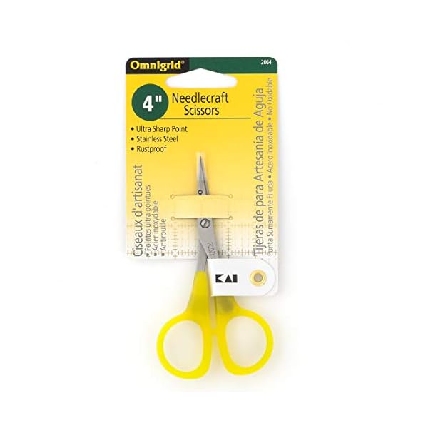 Omnigrid Stickschere, 10,2 cm, Gelb