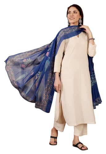 Kurta pour femme LookMark ensemble kurti en Chanderi haut de gamme et finitions ethniques