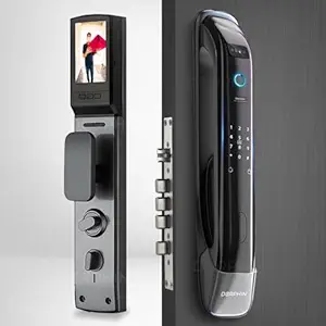 Dorphin D4 Smart Door Lock with 3D Face Recognition, LCD Display, Camera App Unlock, Fingerprint, RFID Card, PIN, Key