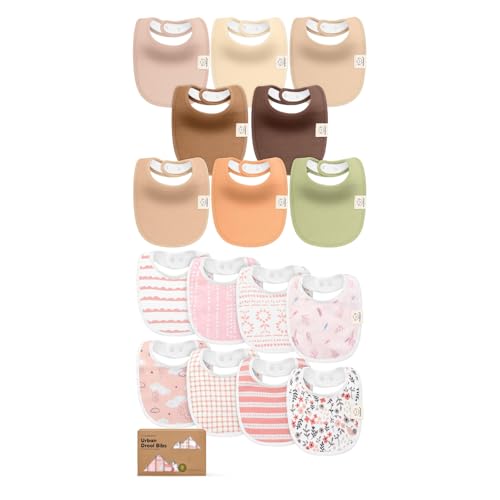 Image of KeaBabies 8-Pack Baby Bibs for Girls & Boys - Teething Baby Bib, Baby Boy Bibs, Baby Girl Bibs, Newborn Bibs, Baby Drool Bibs for Infant, Toddler, Bibs for Baby Boy, Bibs for Baby Girl