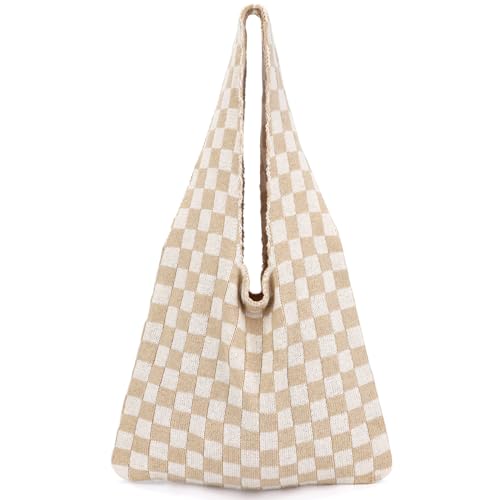 Image of hatisan Crochet Bag for Women, Handmade Knit Beach Tote Bag Summer