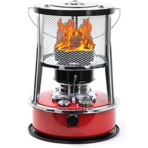 Kerosinekachel voor gebruik binnenshuis, 9000 kerosine verwarmingsoven, draagbare kerosine kachelbrander, efficiënte ruimteverwarming verwarmingskachel (kleur: rood, maat: 4,6 l)