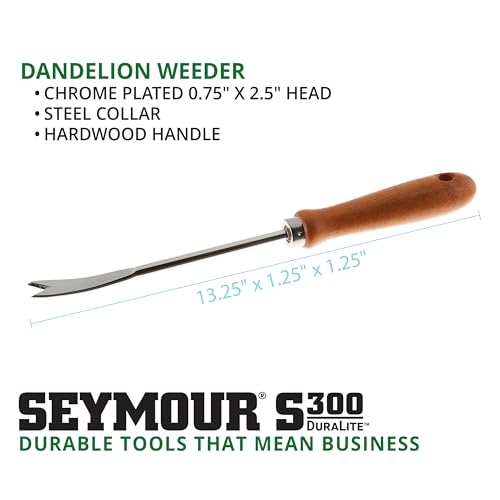 Deshierbador Seymour con mango de madera y cabeza cromada miniatura 2