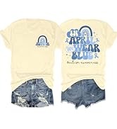 Autism Awareness Shirt Women in April We Wear Blue Shirts Special Education Teacher Shirt Autism ...