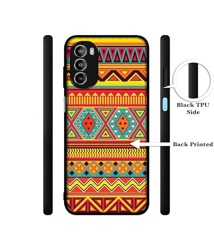 Image of Artistic Rangoli Design Premium 2D Printed Metal Back Case Cover for Motorola Moto G52 4G / Moto G82 5G
