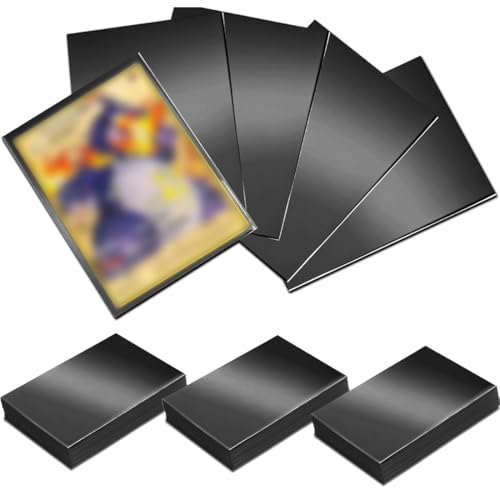 JAWUZ 150 Piezas Fundas para Cartas, 66 x 91mm, Transparente Card Sleeves para Pokemo n, Yugio h, MTG, TCG, K-POP, Tarjetas de Béisbol y Fútbol, Mini Foto