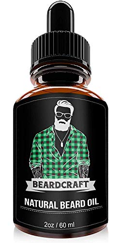 Beard Oil and Mustache Softener and Moisturizer - Fragrance Free Leave-in Conditioner - Promotes Growth for Fuller and Thicker Beard - 100% Organic USA-Made Formula - 2oz