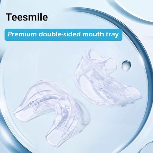 Image of Teesmile Teeth Whitening Kit, Featuring an LED Light for Quick Results. This Non-Sensitive Formula whitens Teeth in just 10 Minutes, gels to Effectively Combat Stains from Coffee Smoking Wine soda