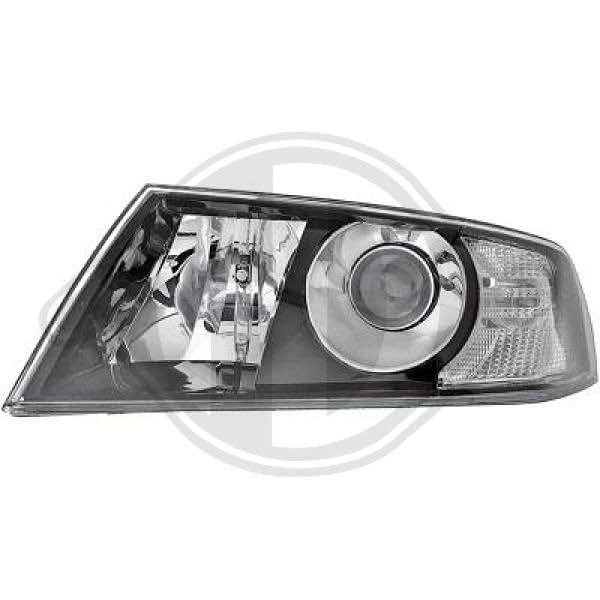 Phare droit 05-08 noir pour remplacer un optique terni ou cassé