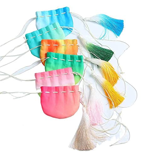 4 Bolsas de Tela con Cordón para Sachet, Azul miniatura 5