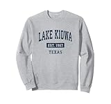 La chemise unique Lake Kiowa Texas présente un design sportif classique original bleu marine vieilli et un excellent moyen de montrer la fierté patriotique de votre ville natale. Cadeau parfait pour ceux qui aiment son charme et fiers d'être du lac Kiowa TX