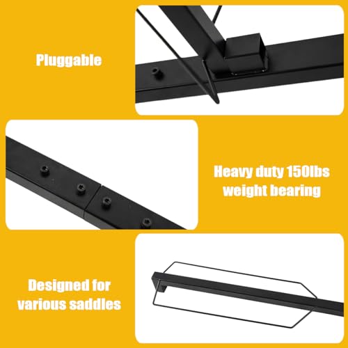 Horse Saddle Storage Rack Stand Wall Mount Equestrian 4-Tier Heavy Duty for English and Western Saddles, Holds Tack, Pad, Accessories, Ideal for Stable Horse Tack Room Barn and Farm - Image 4