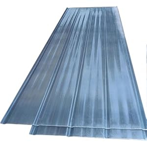 2x Sonnenscheinplatte, 1,50 mm Transparente Tageslichtplatten, Wetterfest Wellbahn, Flammhemmend Wellblechplatten, Zuschneidbar Dachmaterial, für Carport Gerätehaus(90x150cm(35x59in))