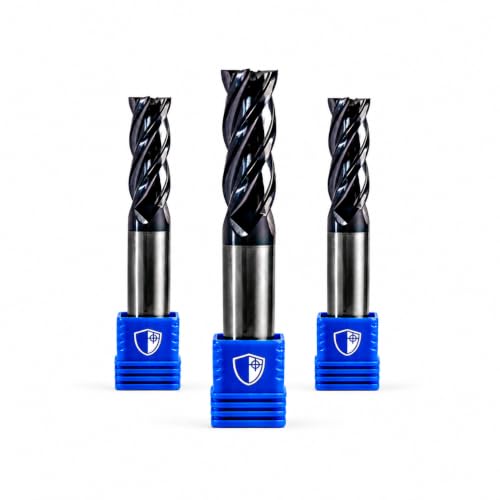 Image of 6mm HSS-E - 4 Flute End Mill Milling Cutter for CNC & Metal Cutting – Precision Slot Drill for Engineering & Machining | Armour Tooling® CoMax Cobalt - Super Hard Coating HRC50-3 Pack
