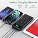 Wireless Portable Charger 30,800mAh ,15W Wireless Charging 25W PD QC4.0 Fast Charging USB-C Power Bank,4 Outputs Travel Essentials External Battery Pack for iPhone 17/16/15/14,Galaxy S25,Android etc
