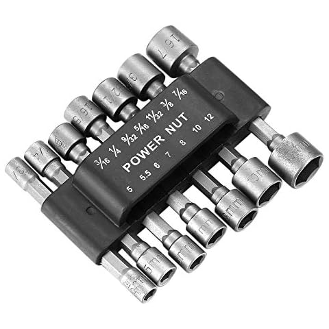 14 Pcs Hex Drill Bits Socket Set Cover