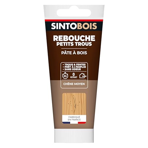 SINTOBOIS - Rebouche Petits Trous - Pâtes à Bois Sans Odeur - Prêt à...