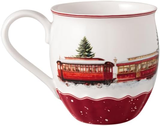 Villeroy & Boch Annual Christmas Edition Collection Mug, Premium Porcelain, Nostalgic Christmas Motif, 5.75 x 4 in, 12.75 oz Capacity, White/Colorful - Image 2