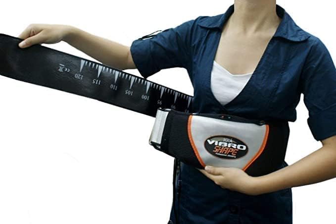 Image of Vibration Massage Belt with Adjustable Waist Strap and Controller, Electric Body Massager for Waist, Abdomen, Back, Thighs & Calves, Home Massage Belt for Adults