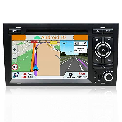 YUNTX PX6 Android 10 Auto Stereo Fit voor Audi A4/S4/RS4/Seat Exeo - [4G+64G] - GPS 2 Din - Gratis Achteruitrijcamera & Canbus - Ondersteuning DAB/Stuurwiel controle / 4G / WiFi/Bluetooth/Mirrorlink/Carplay/HDMI