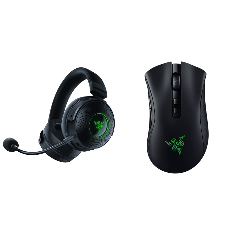 Razer Kraken V3 Pro Wireless Gaming Headset DeathAdder v2 Pro Wireless Gaming Mouse Bundle