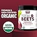 Force Factor Total Beets Organic Beetroot Powder Superfood to Boost Daily Nutrition, USDA Organic, Vegan, Gluten-Free, and Non-GMO Beet Supplement, Unflavored, 90 Servings