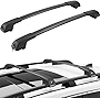 ISSYAUTO Lockable Roof Racks Cross Bars Compatible with 2014-2022 Subaru Forester, Aluminum Roof Rail Cross Bars, Low Wind Noise Rooftop Cargo Carrier Crossbars, Christmas Thanksgiving Gifts