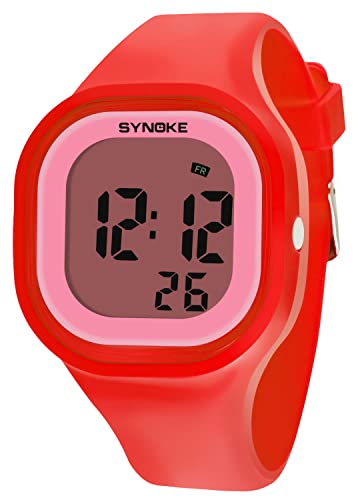 FANMIS Unisex Digital Lovers Watches Fashion Waterproof Luminous Silicone Multifunction Sport Watches