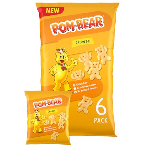 Pom Bear Cheese Potato Snacks Multipack 6 x 13g Bags